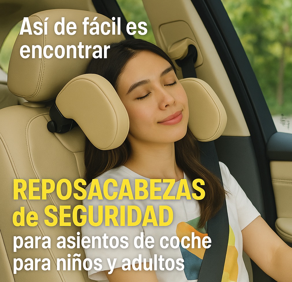 Reposacabezas coche para niños y adultos