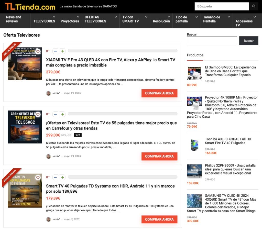 oferta en televisores tltienda.com