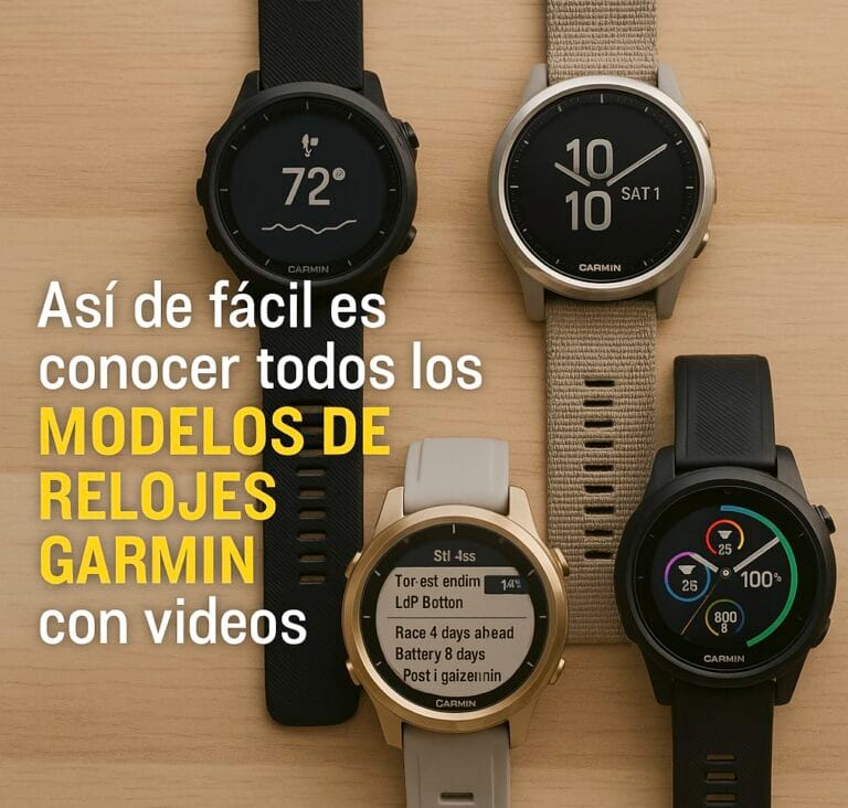 todos los relojes Garmin