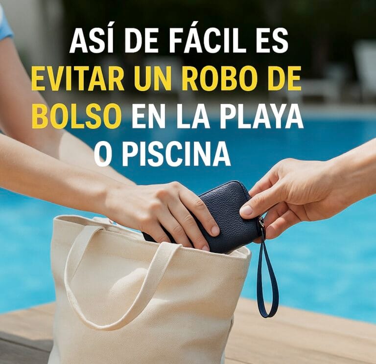 evitar robo playa o piscina