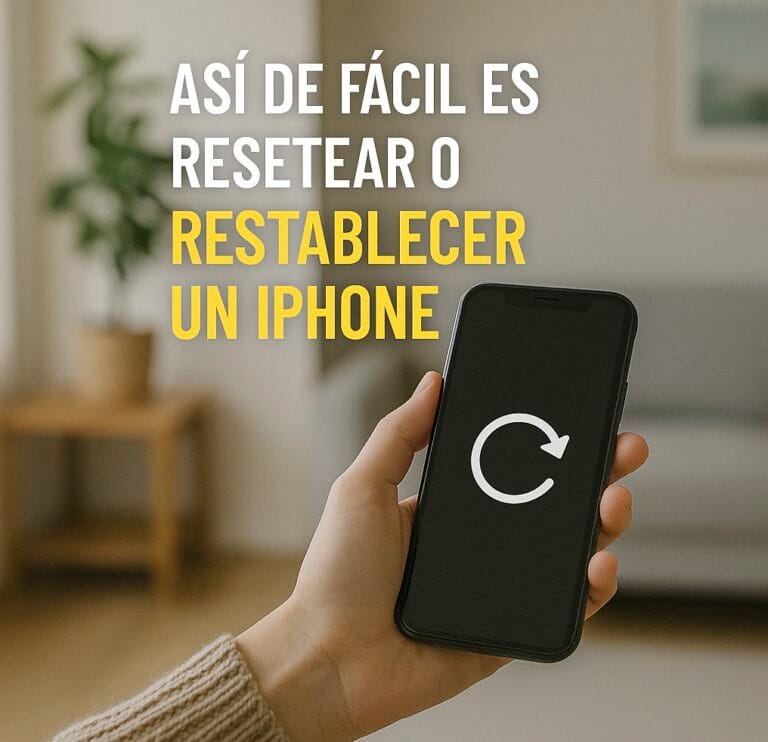 As&iacute; de f&aacute;cil es resetear o restablecer un iPhone