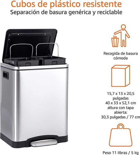 cubo para reciclar