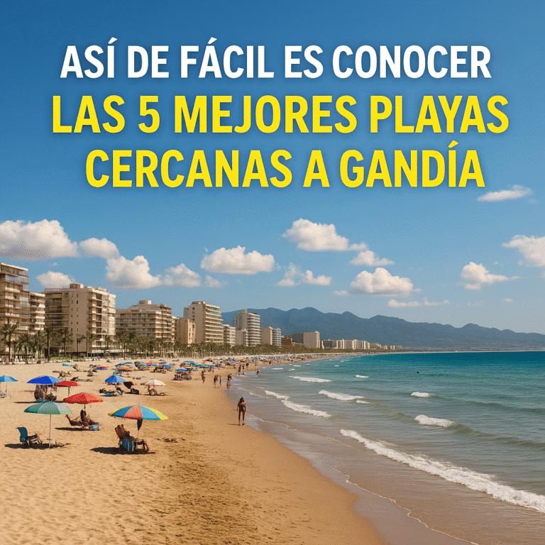 mejores playas cerca de Gand&iacute;a