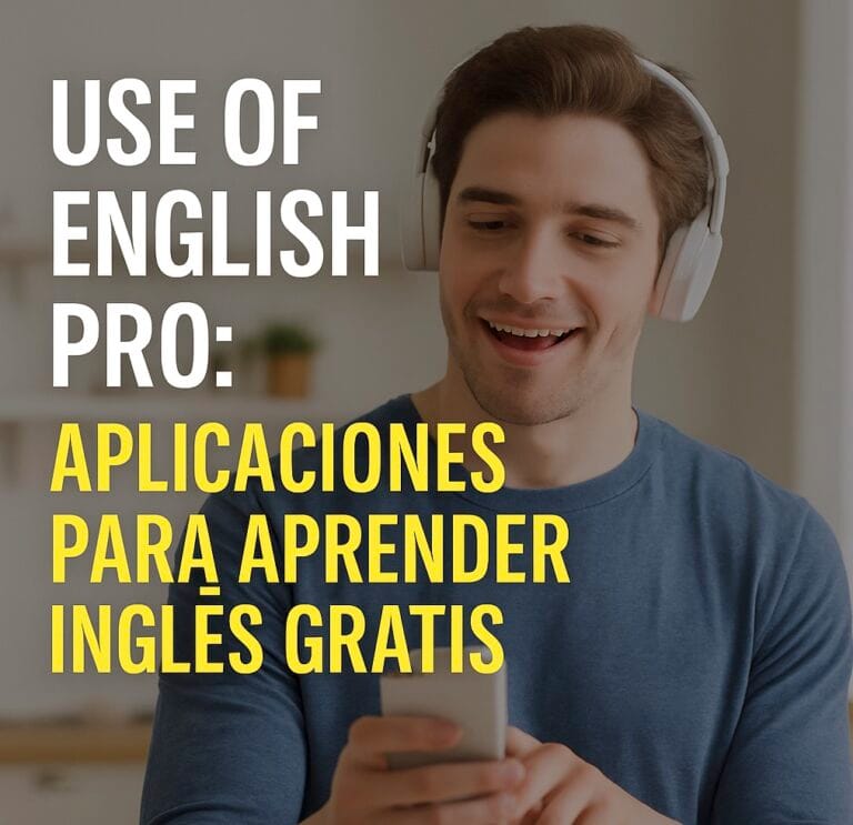 USE of English PRO: Aplicaciones para Aprender Ingl&eacute;s Gratis, efectivas y online, ideales para ni&ntilde;os, mejorar vocabulario y disponibles para descargar en Android, iOS y celulares.