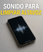 sonido para limpiar altavoz