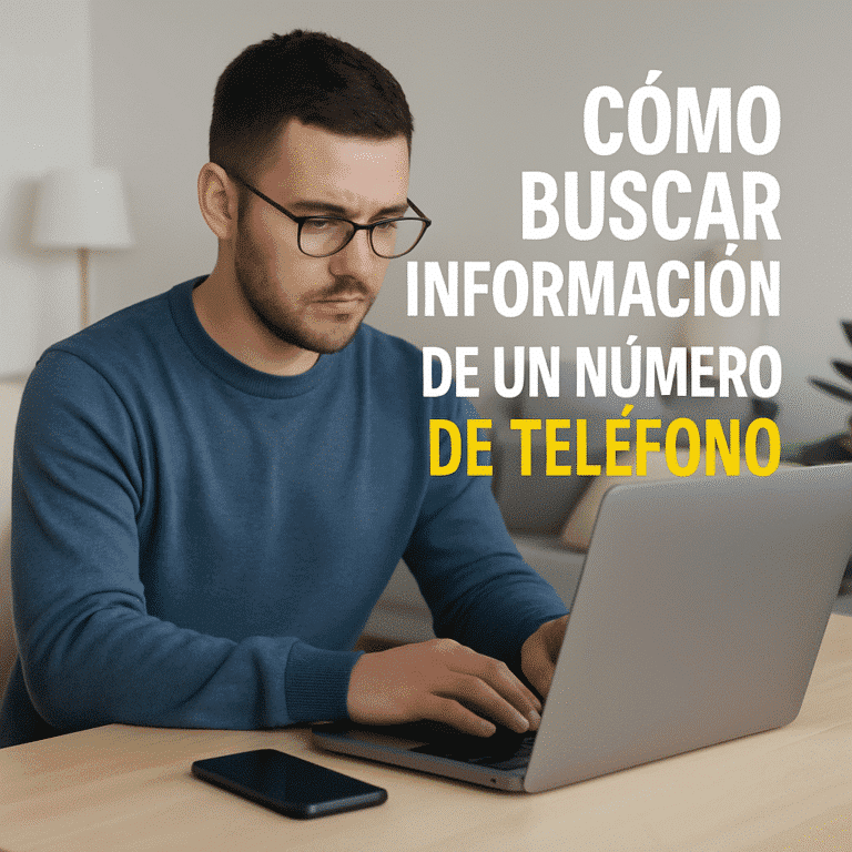 cómo buscar información de un numero de teléfono
