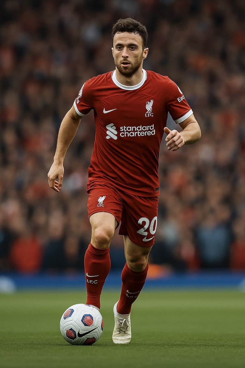 Diogo Jota Liverpool en acci&oacute;n antes de su tr&aacute;gica muerte