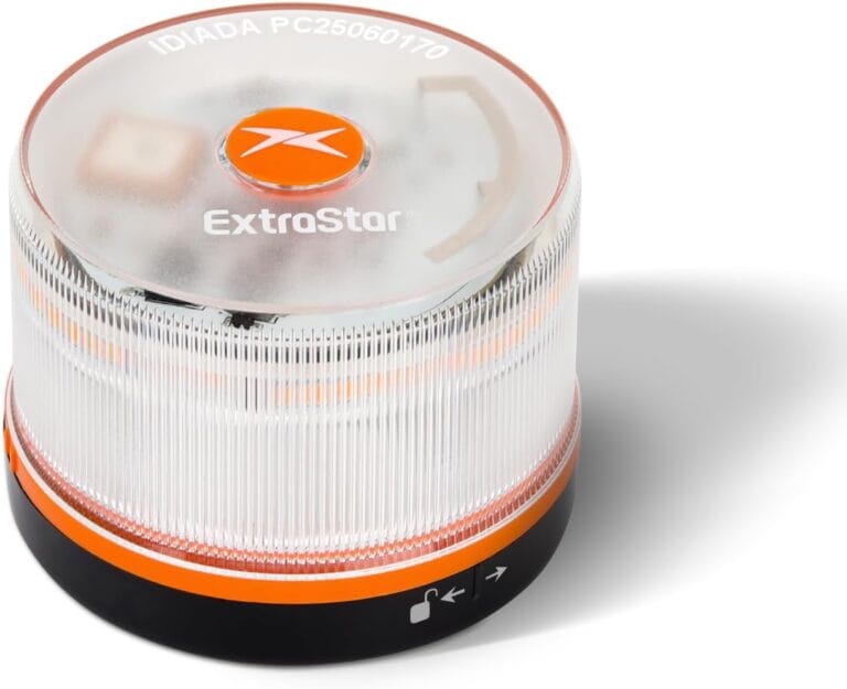 EXTRASTAR Luz de Emergencia V16 Homologada DGT con Geolocalización 3.0 - Aviso Ubicación Coches, Plan de Datos Incluido - Base Imantada IP54