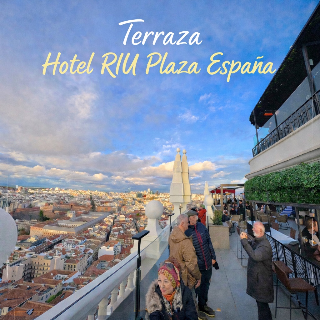 Terraza del Hotel Riu Plaza España: cómo subir, precios y experiencia 360