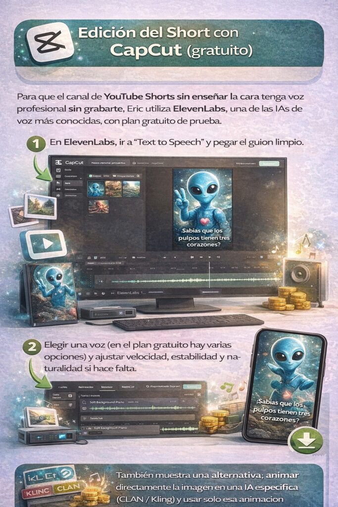 Edición del Short con CapCut (gratuito)