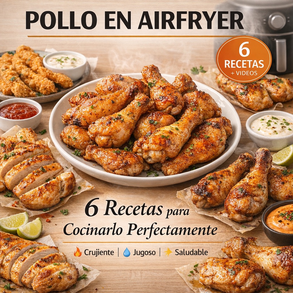 Pollo en Airfryer: Las 6 Mejores Recetas para Cocinarlo Perfectamente