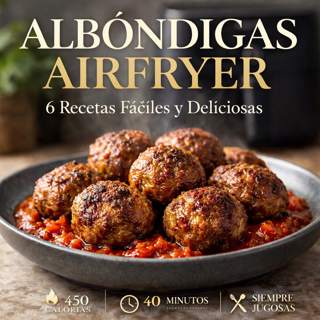 Albóndigas airfryer: 6 recetas fáciles y deliciosas