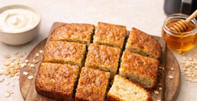 bizcocho de avena y yogur