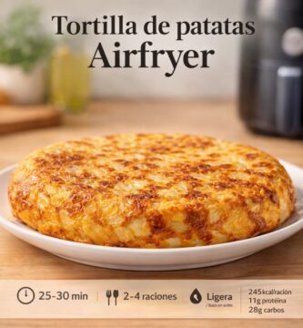 tortilla de patatas en airfryer