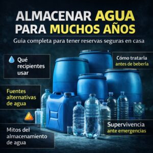 almacenar agua para muchos años