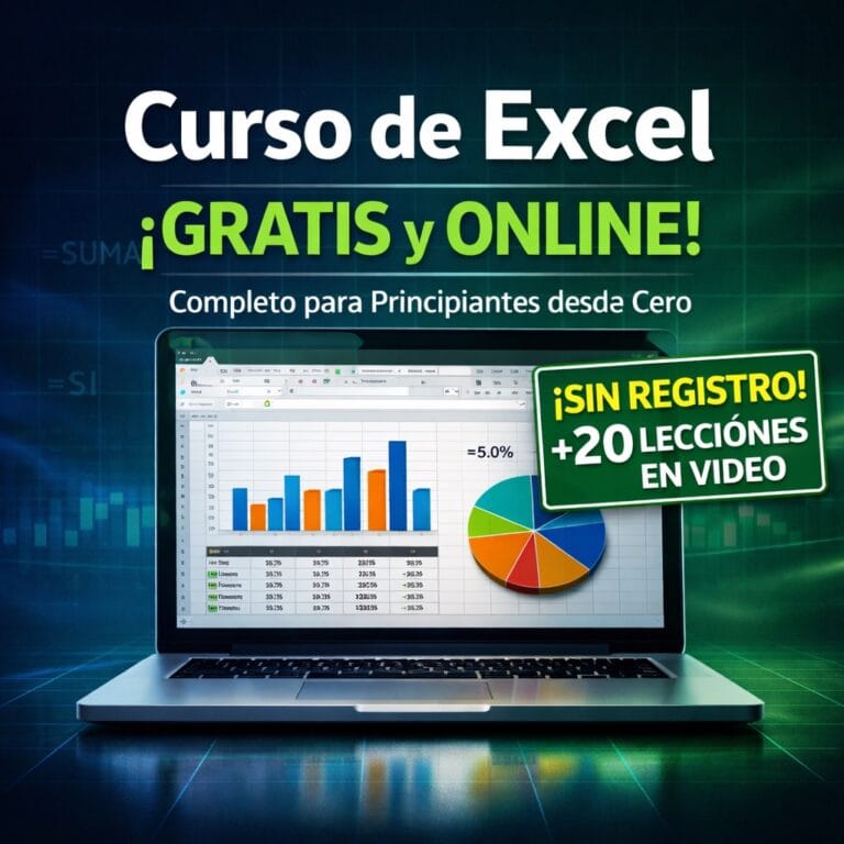 Curso de Excel Gratis Online Completo para Principiantes desde Cero