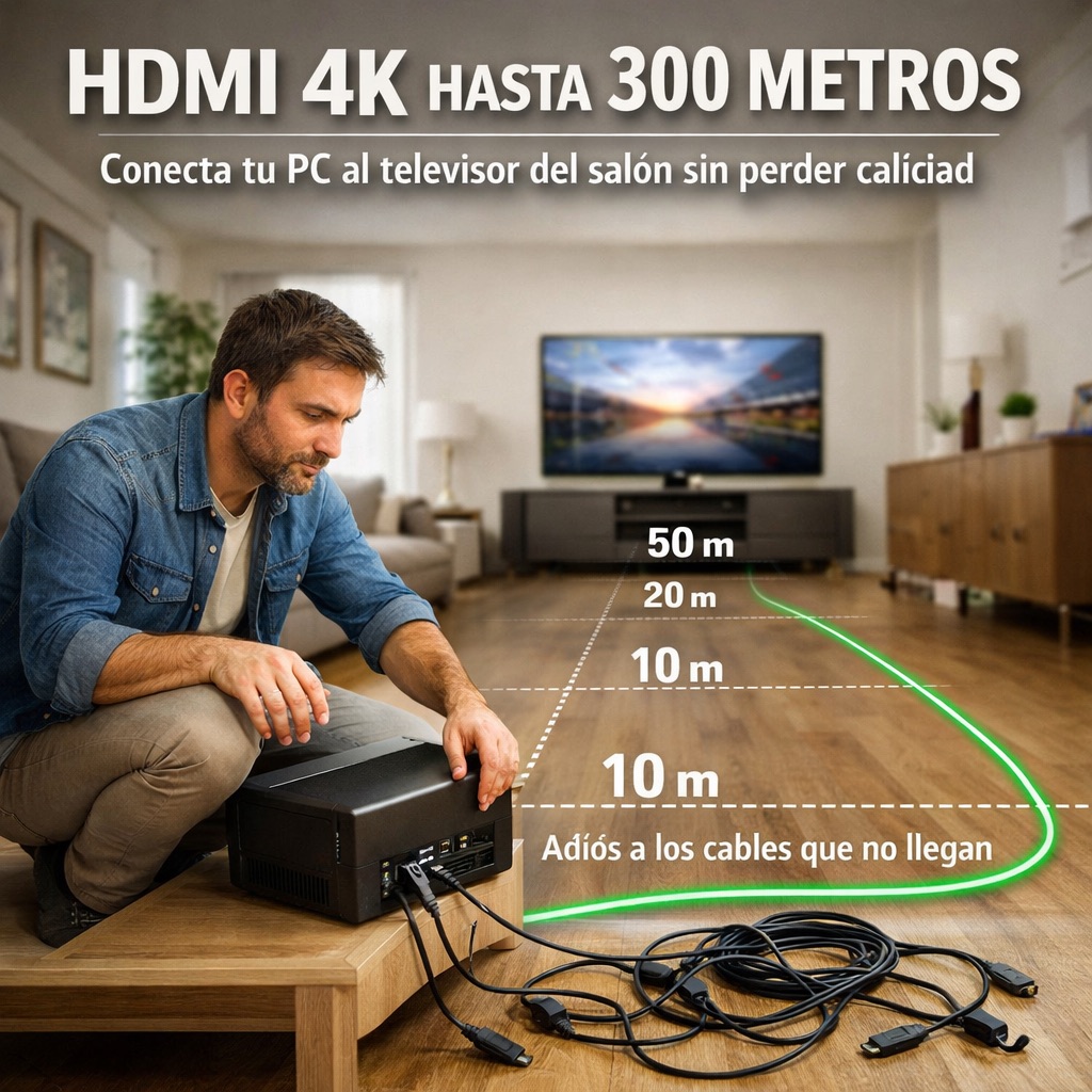 hdmi larga distancia 4k