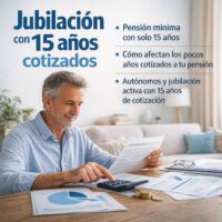 jubilación con 15 años cotizados