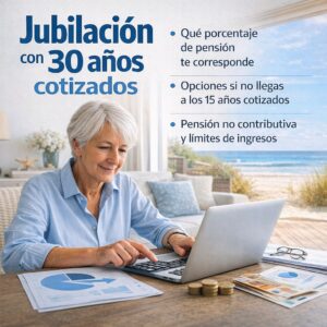 jubilación con 30 años cotizados