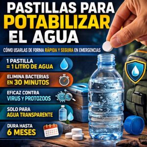 pastillas para potabilizar el agua