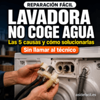 lavadora no coge agua