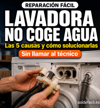 lavadora no coge agua