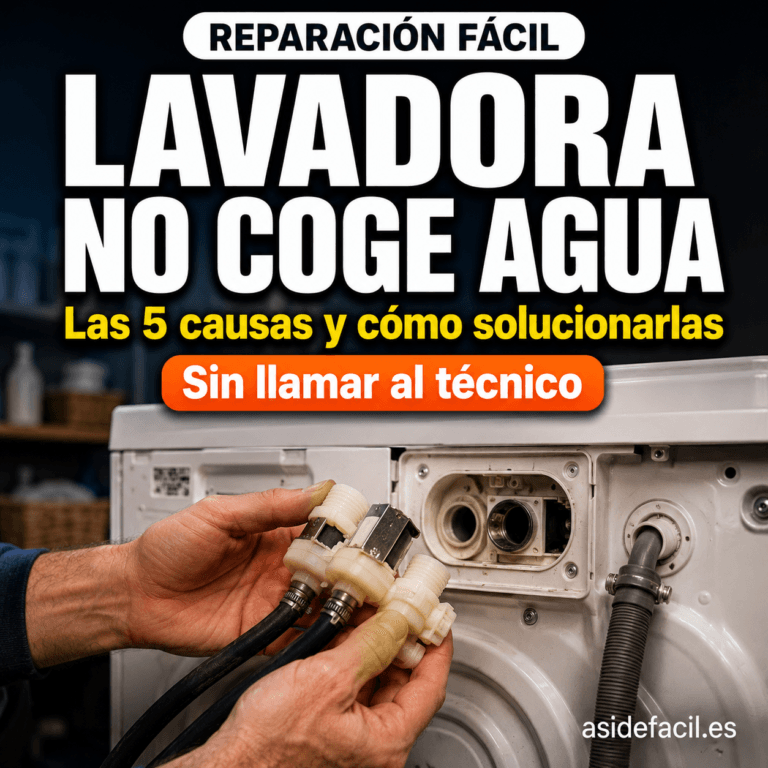 lavadora no coge agua