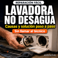 asi de facil es reparar una lavadora no desagua