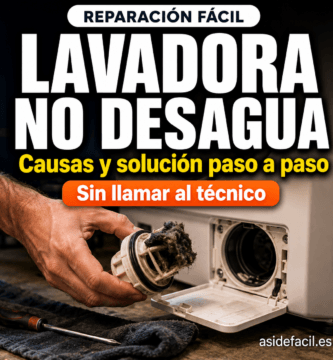asi de facil es reparar una lavadora no desagua