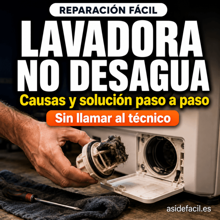 asi de facil es reparar una lavadora no desagua