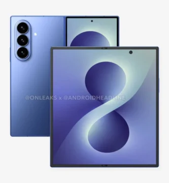 Samsung Galaxy Z Fold 8 render basado en archivos CAD oficiales filtrados por OnLeaks y Android Headlines