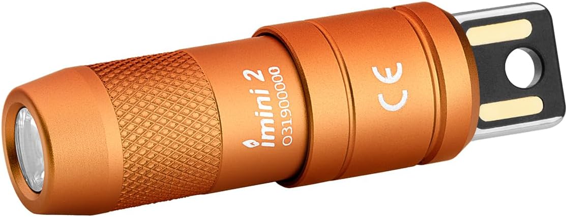 Olight iMini 2, linterna llavero recargable de 50 l&uacute;menes con conector USB integrado