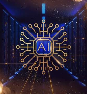 Persona usando un asistente de inteligencia artificial tipo ChatGPT