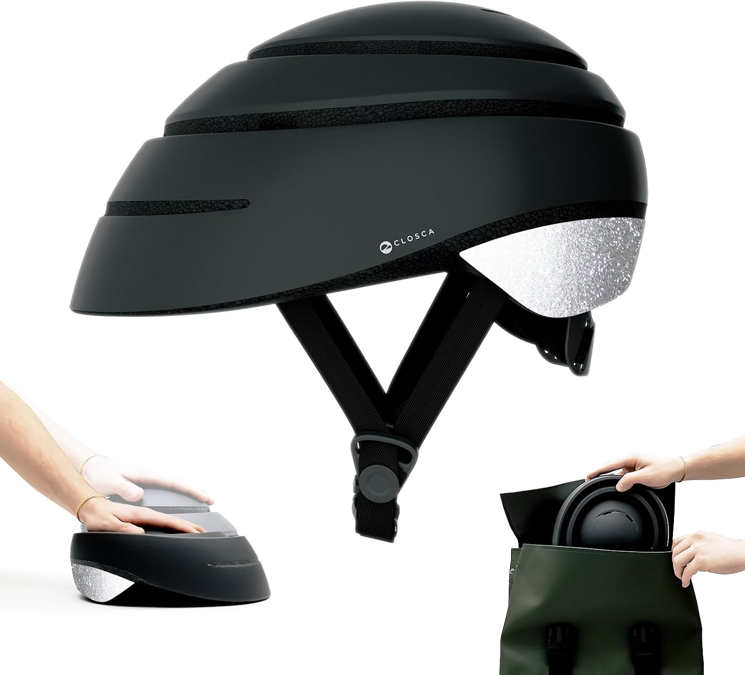CLOSCA casco plegable homologado para patinete el&eacute;ctrico y bicicleta