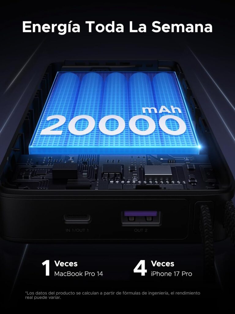 UGREEN Nexode 67W Power Bank 20000mAh: review completa (2026)