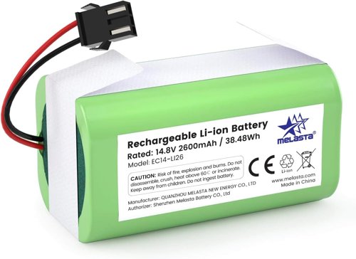 Bater&iacute;a de repuesto de iones de litio de 14,4 V y 2600 mAh compatible con Conga 990 y 1090