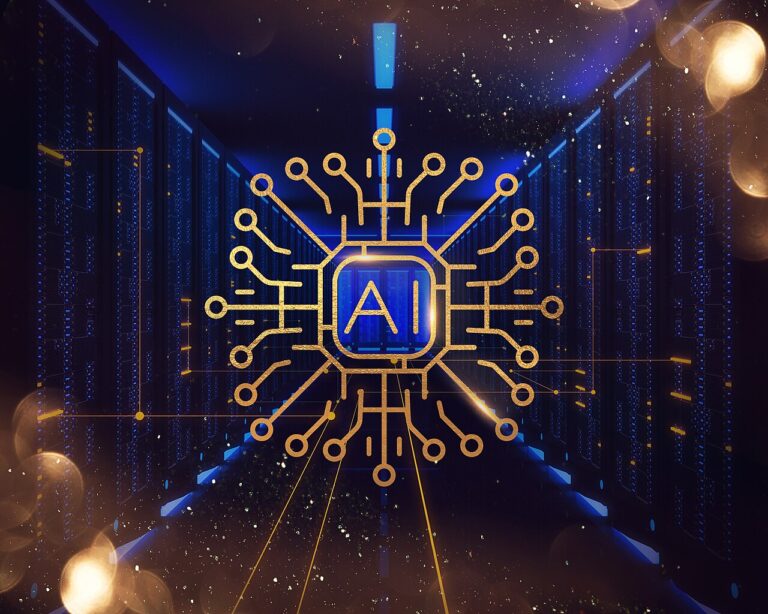 Persona usando un asistente de inteligencia artificial en el ordenador