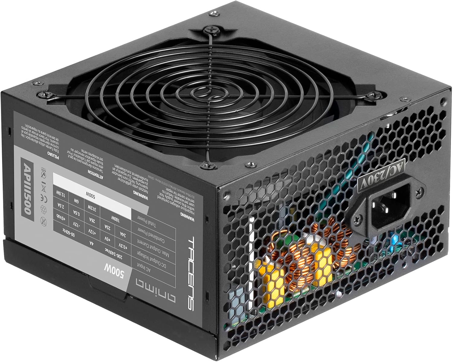 Fuente de alimentaci&oacute;n ATX TACENS Anima APIII500 de 500W para PC