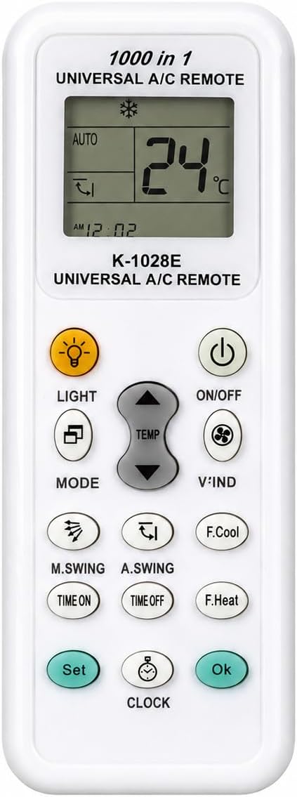 Mando de aire acondicionado mostrando el icono de modo fr&iacute;o en la pantalla