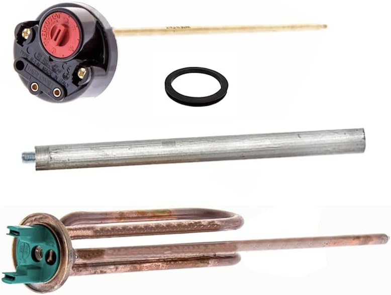 Kit de resistencia curva 1500W con &aacute;nodo de magnesio y termostato para termo el&eacute;ctrico