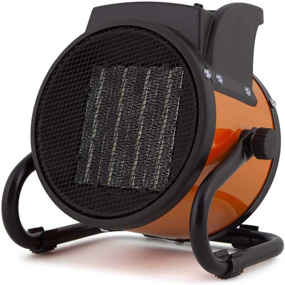 Calefactor el&eacute;ctrico cer&aacute;mico port&aacute;til, del tipo que suele dejar de calentar por un fusible t&eacute;rmico fundido